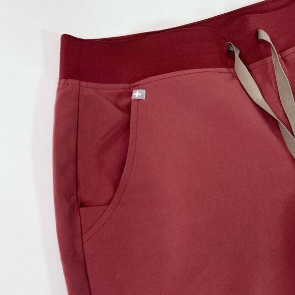 FIGS Pants Womens Small Burgundy Technical Collection Scrub Nurse Jogger - Picture 5 of 11